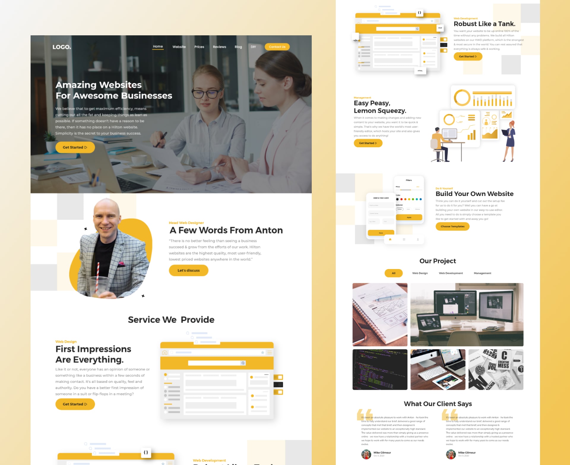 Web UI design example 14